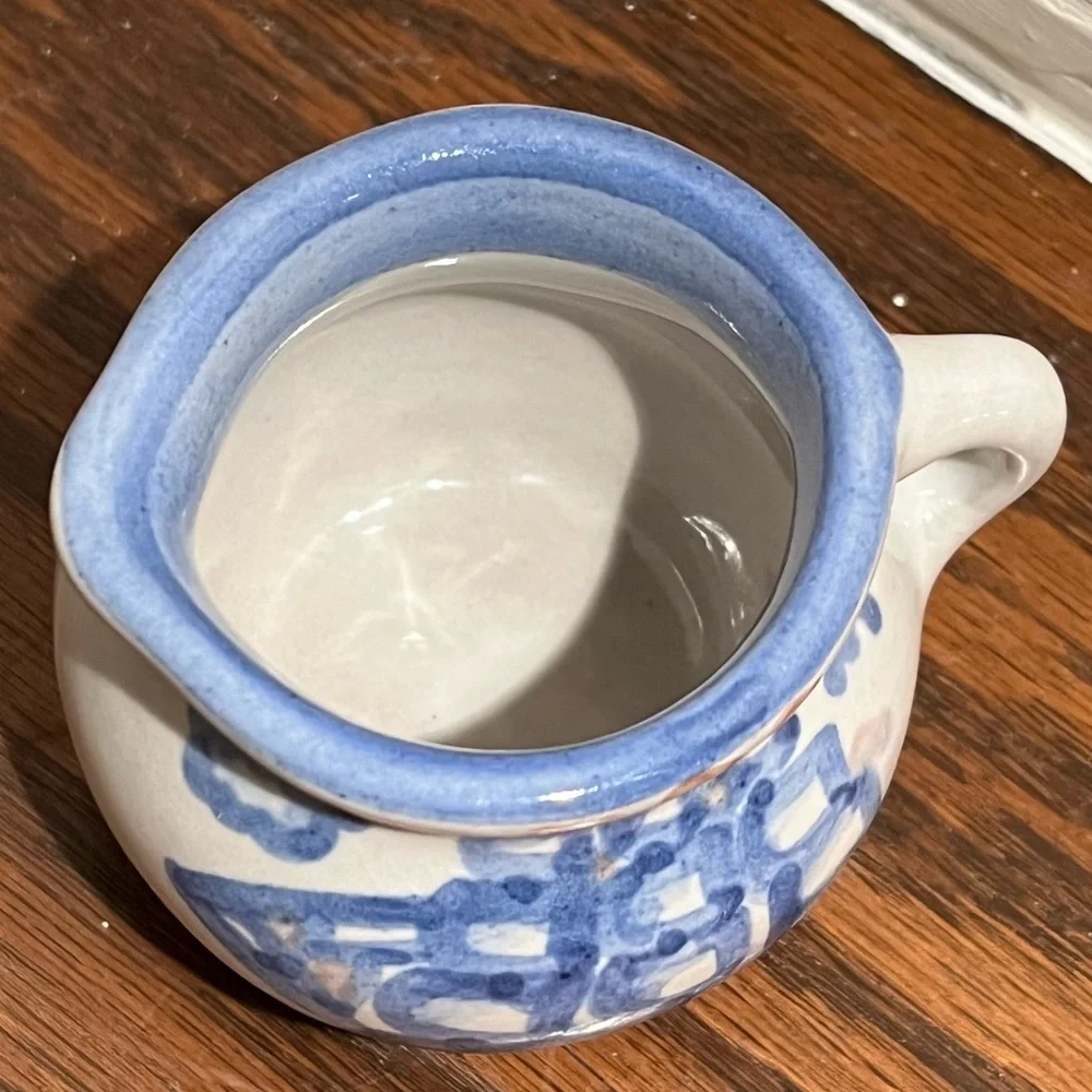 Vintage MA Hadley Ship and Whale Mini Creamer (discontinued)